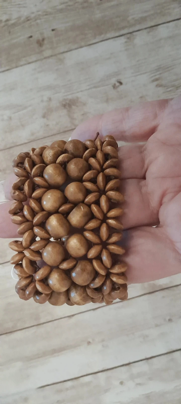 Pulsera de madera, color nuez/beige oscuro, Bohème – photo 5